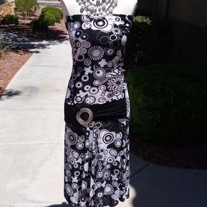 Strapless beautiful summer dress